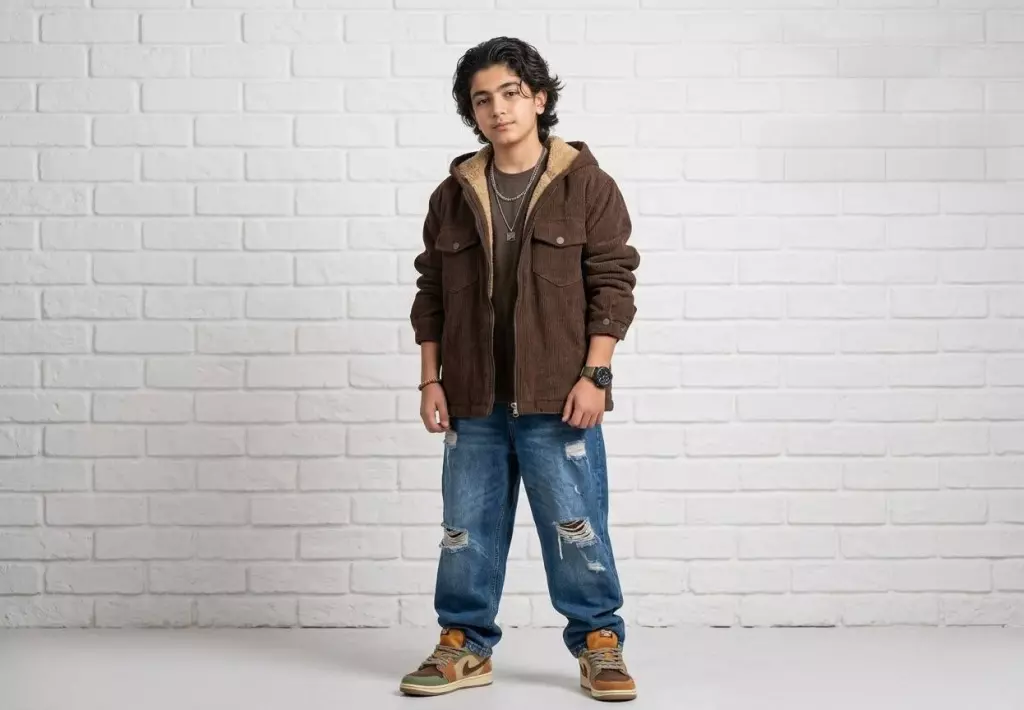 کاپشن داخل خز شکلاتی